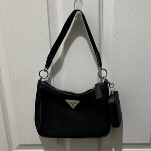 Guess Black Shoulder Bag with Pouch